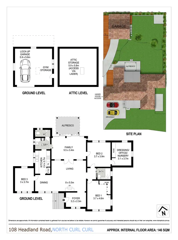Floorplan of Homely house listing, 108 Headland Road, North Curl Curl NSW 2099