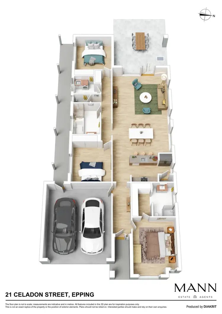 Floorplan of Homely house listing, 21 Celadon Street, Epping VIC 3076