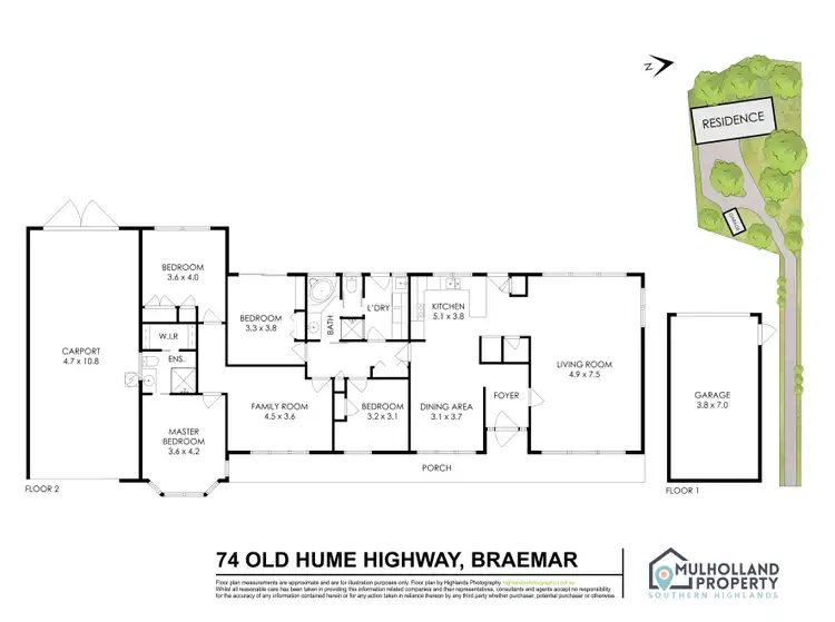 Floorplan of Homely house listing, 74 Old Hume Highway, Braemar NSW 2575