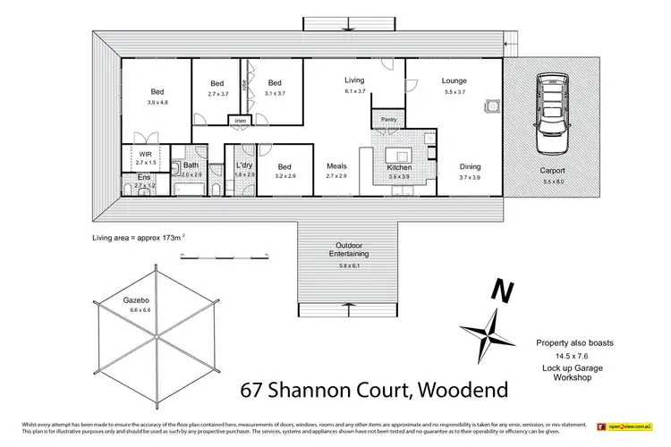 Floorplan of Homely house listing, 67 Shannon Court, Woodend VIC 3442