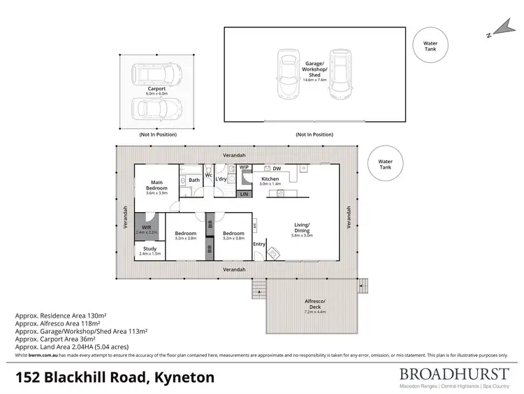 Floorplan of Homely house listing, 152 Blackhill Road, Kyneton VIC 3444