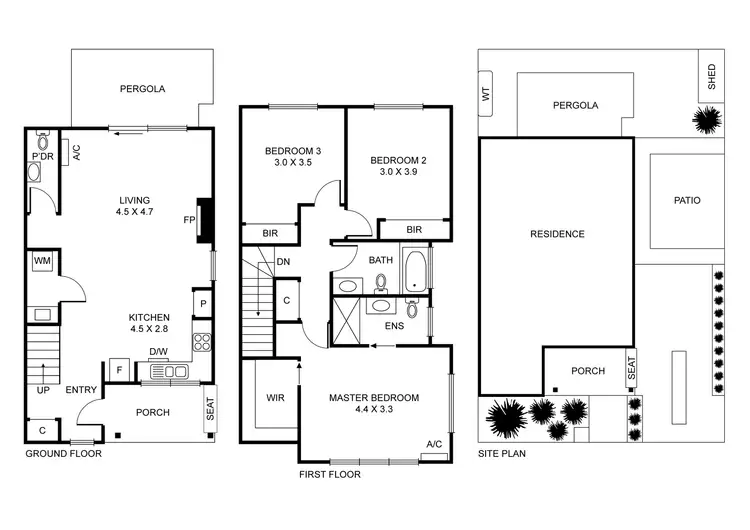 Floorplan of Homely townhouse listing, 25 Park Avenue, West Footscray VIC 3012