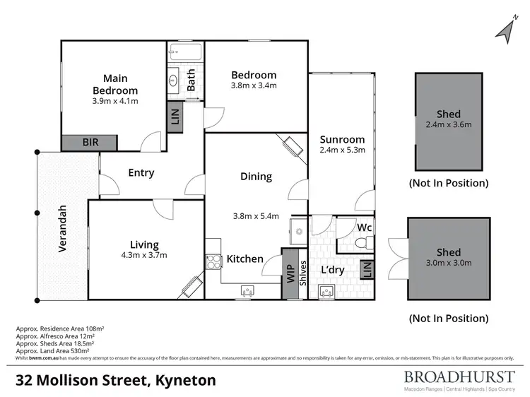 Floorplan of Homely house listing, 32 Mollison Street, Kyneton VIC 3444