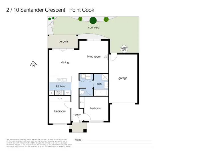 Floorplan of Homely unit listing, 2/10 Santander Crescent, Point Cook VIC 3030
