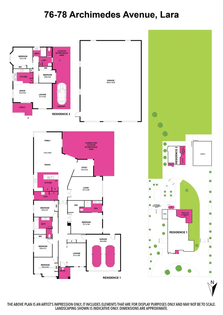 Floorplan of Homely house listing, 76-78 Archimedes Avenue, Lara VIC 3212