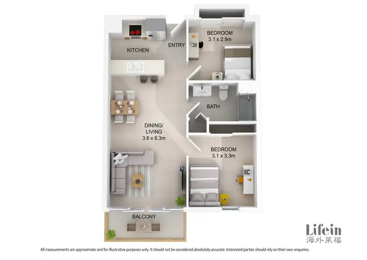 Floorplan of Homely apartment listing, 2502/283 City Road, Southbank VIC 3006