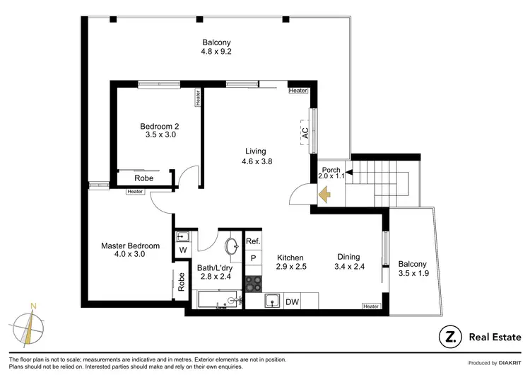 Floorplan of Homely apartment listing, 9/827-829 Plenty Road, Reservoir VIC 3073