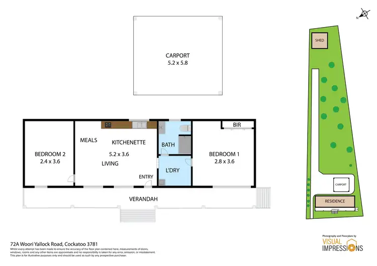 Floorplan of Homely house listing, 72A Woori Yallock Road, Cockatoo VIC 3781