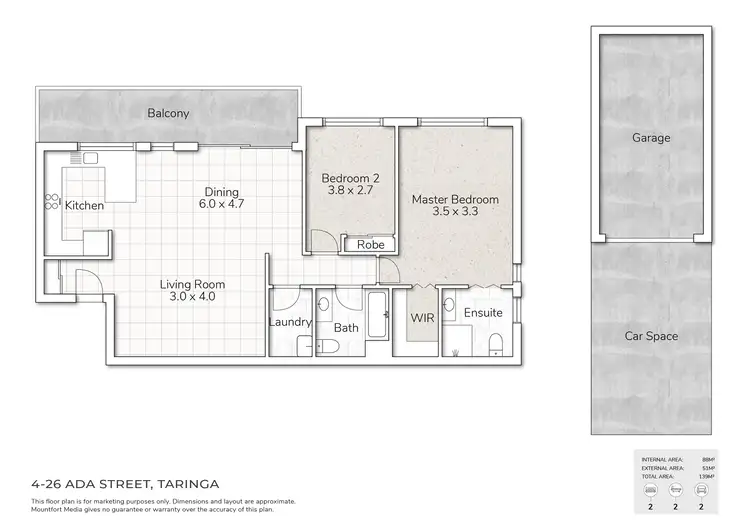 Floorplan of Homely unit listing, 4/26 Ada Street, Taringa QLD 4068