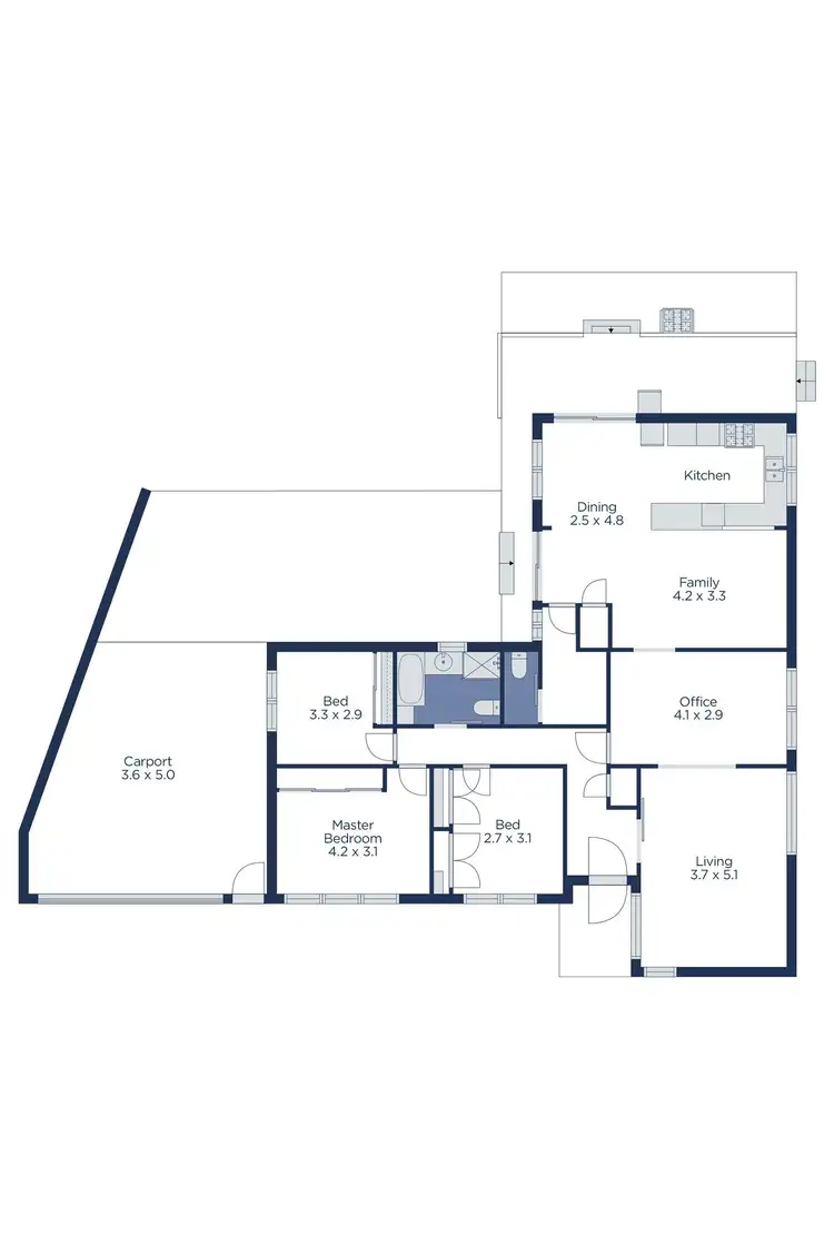Floorplan of Homely house listing, 22 Lewis Road, Wantirna South VIC 3152