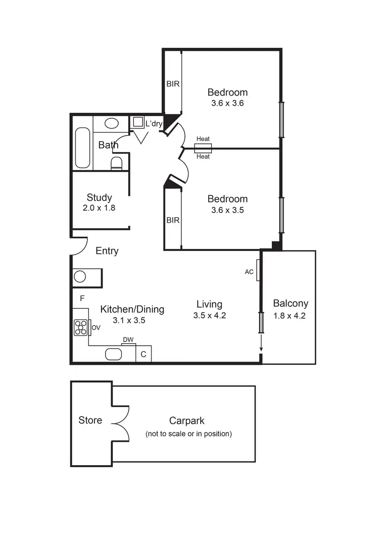 Floorplan of Homely apartment listing, 11/314 Neerim Road, Carnegie VIC 3163