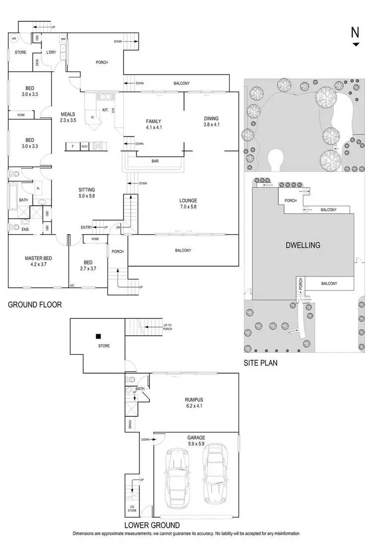 Floorplan of Homely house listing, 4 Civic Drive, Greensborough VIC 3088