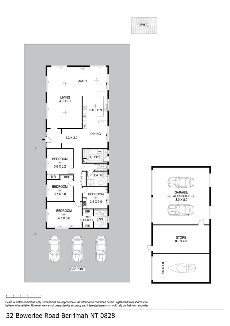 Floorplan of Homely house listing, 32 Bowerlee Road, Berrimah NT 828