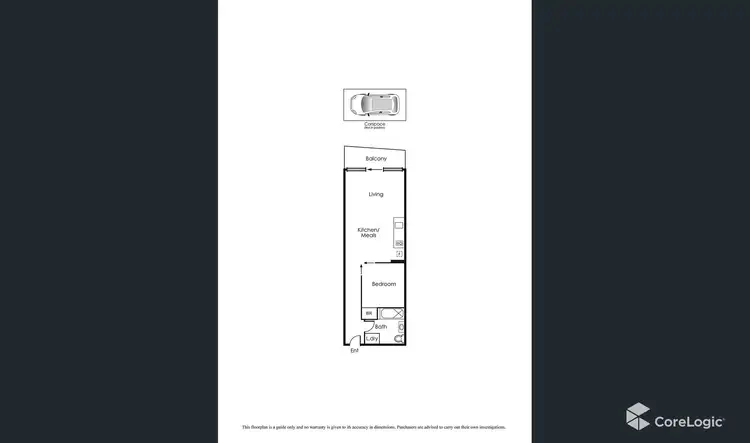Floorplan of Homely apartment listing, 1612/200 Spencer Street, Melbourne VIC 3000