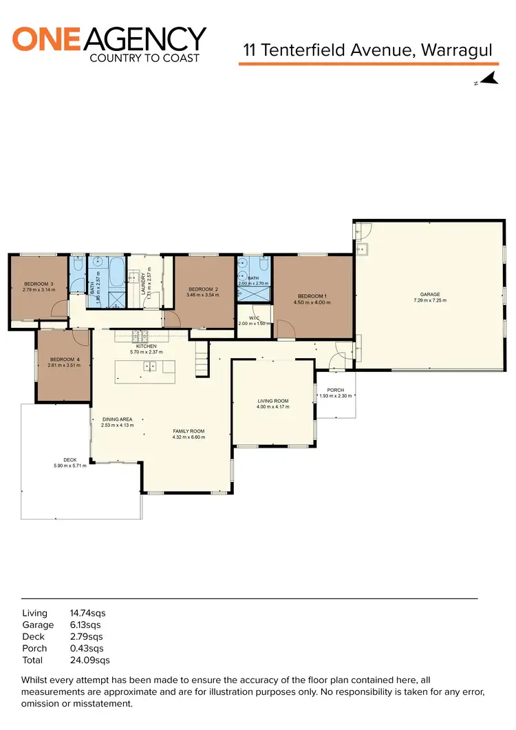 Floorplan of Homely house listing, 11 Tenterfield Avenue, Warragul VIC 3820