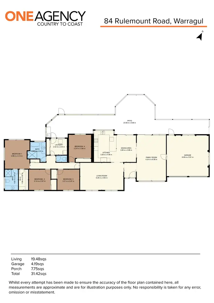 Floorplan of Homely house listing, 84 Rulemount Road, Warragul VIC 3820