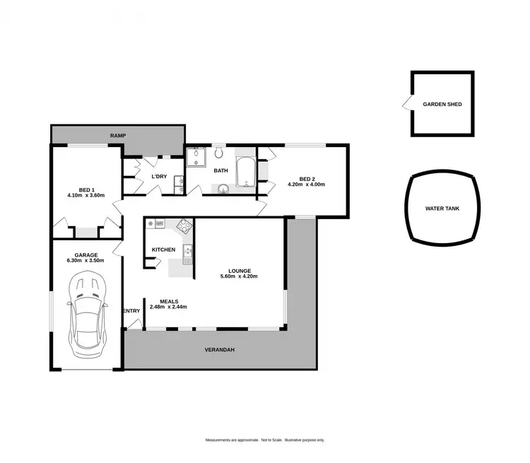 Floorplan of Homely townhouse listing, 18B Nankervis Court, Beechworth VIC 3747