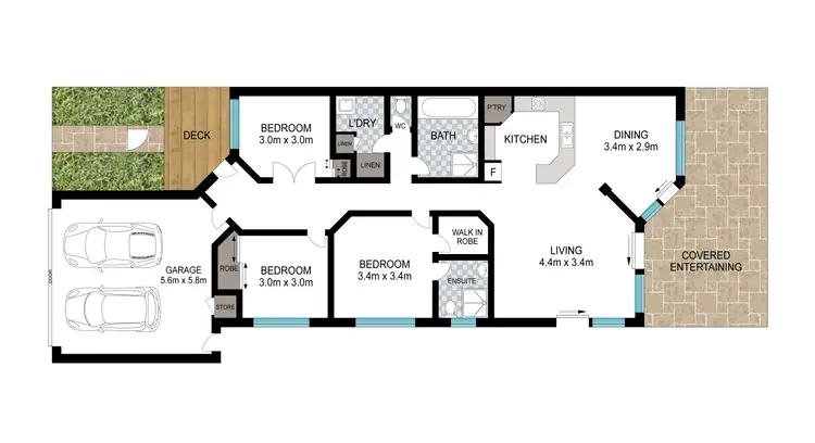 Floorplan of Homely house listing, 2/99 Panorama Drive, Bonny Hills NSW 2445