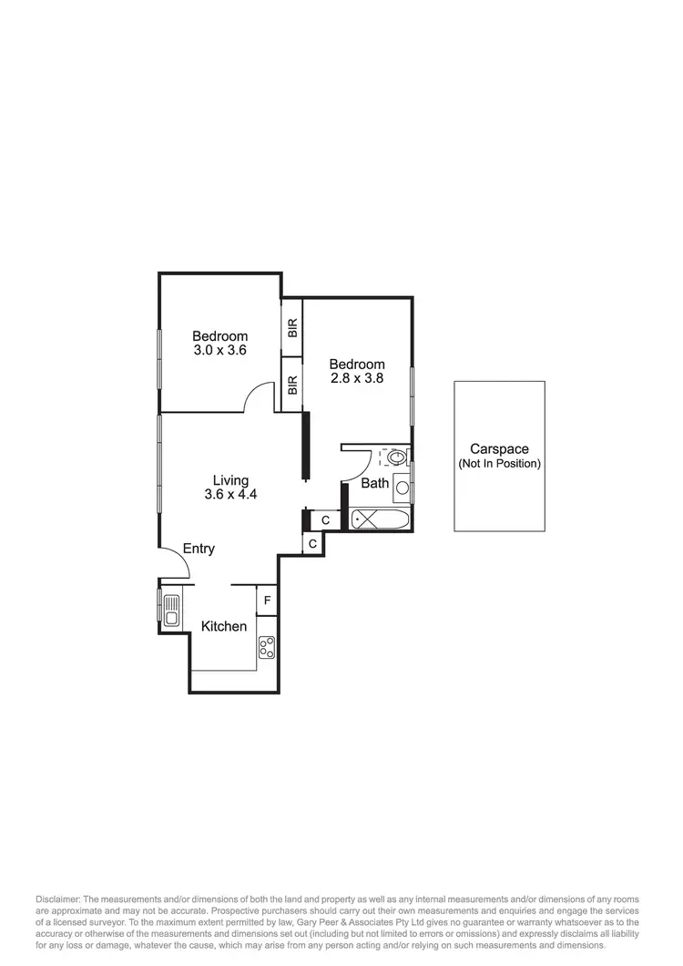 Floorplan of Homely apartment listing, 14/162 Brighton Road, Ripponlea VIC 3185