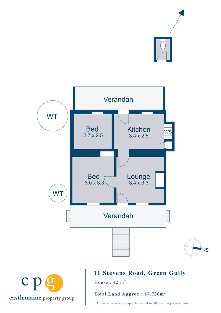 Floorplan of Homely house listing, 11 Stevens Road, Green Gully VIC 3462
