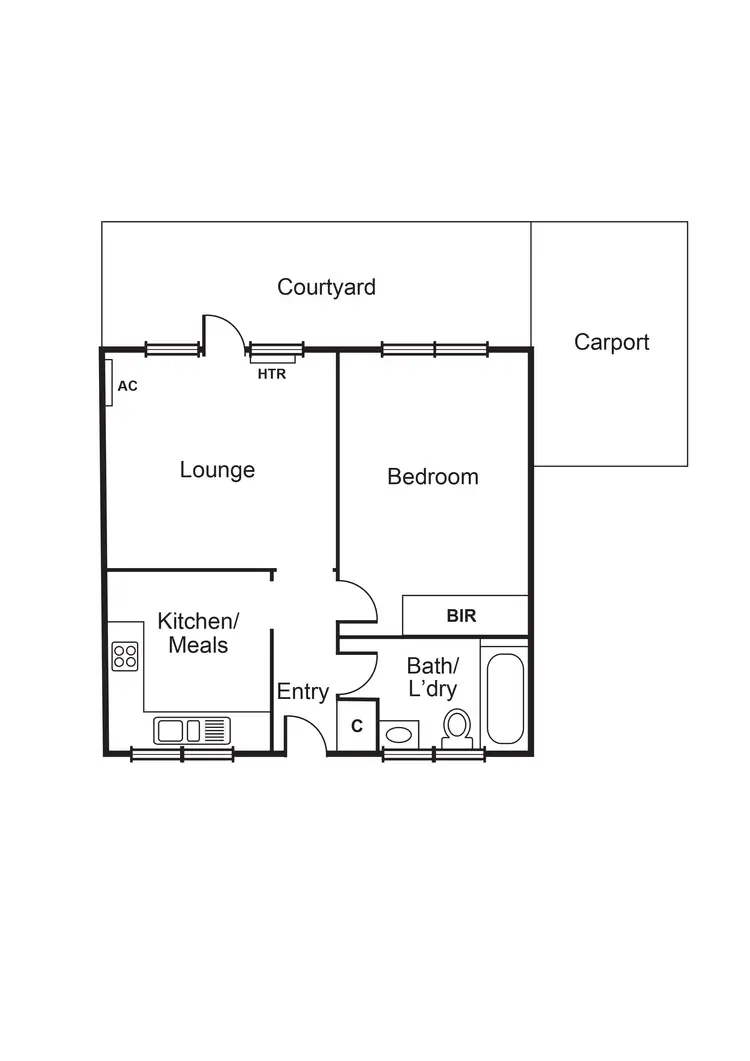 Floorplan of Homely apartment listing, 6/184 Neerim Road, Carnegie VIC 3163