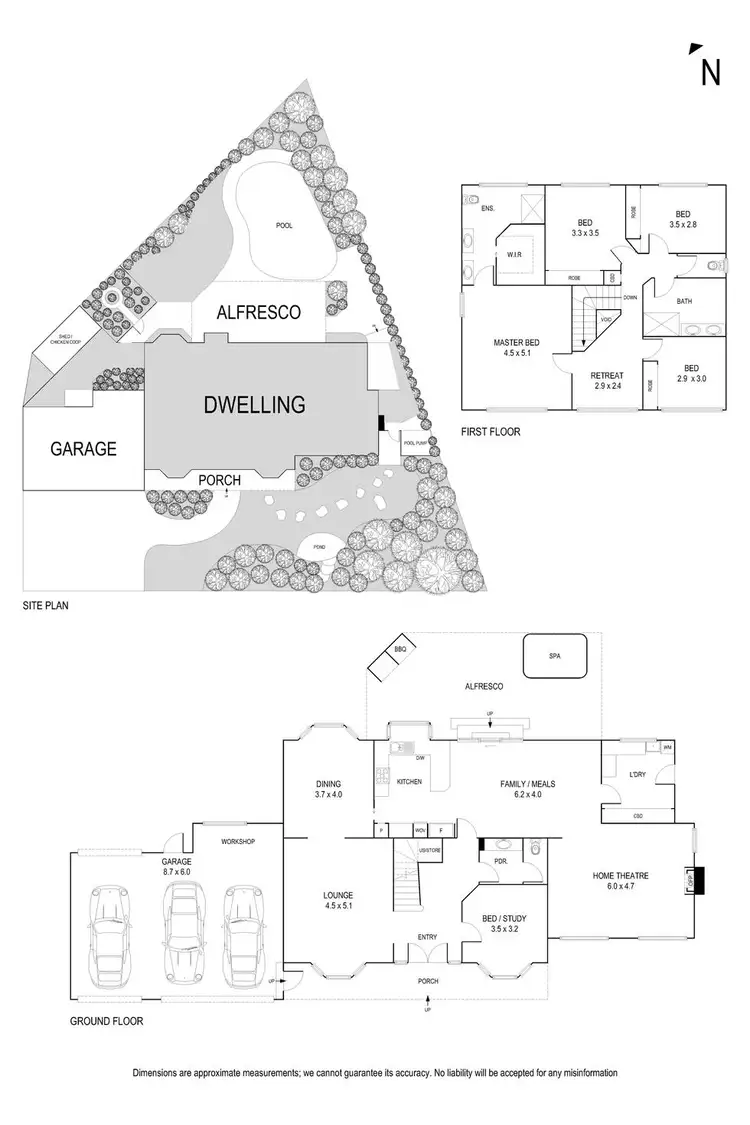 Floorplan of Homely house listing, 3 Parklands Close, Donvale VIC 3111
