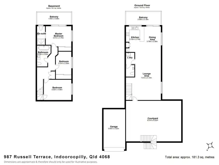 Floorplan of Homely townhouse listing, 9/87 Russell Terrace, Indooroopilly QLD 4068