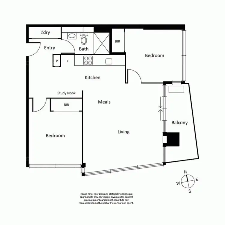 Floorplan of Homely apartment listing, 2705/639 Lonsdale Street, Melbourne VIC 3000