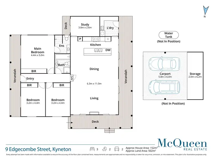 Floorplan of Homely house listing, 9 Edgecombe Street, Kyneton VIC 3444