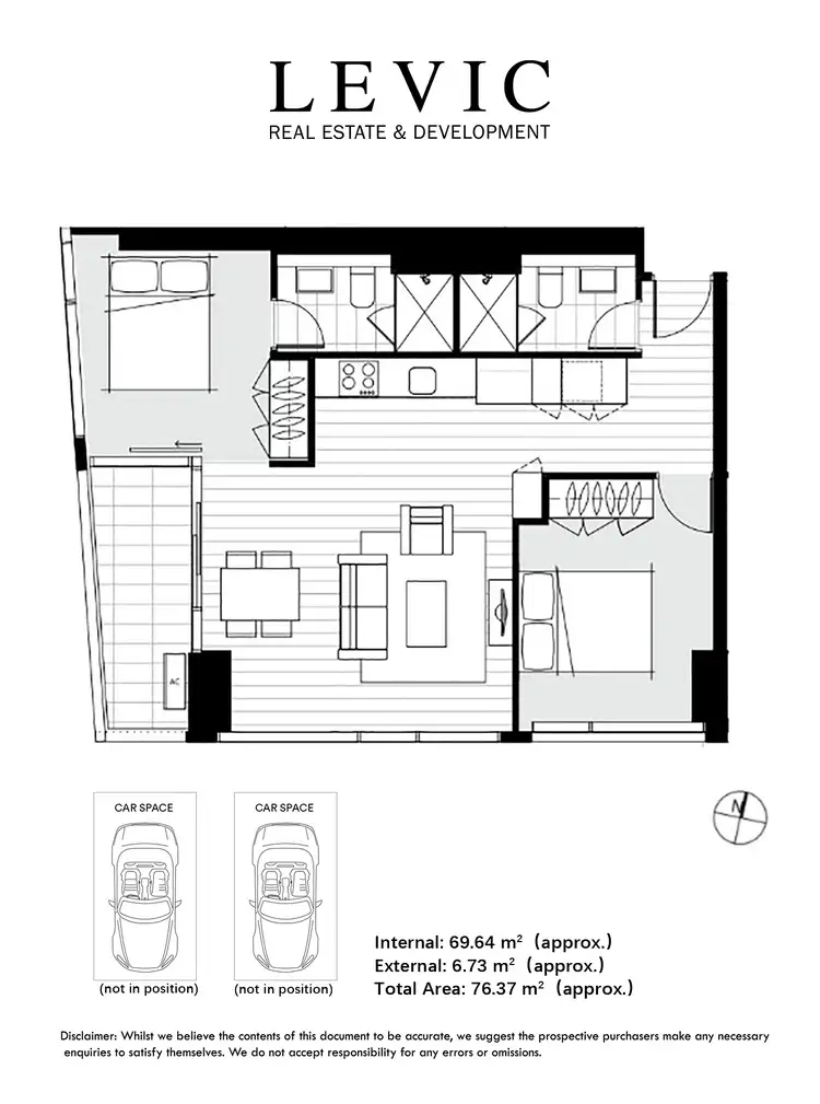 Floorplan of Homely apartment listing, 3307/38 Rose Lane, Melbourne VIC 3000