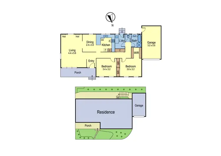Floorplan of Homely unit listing, 4/1135 Main Road, Eltham VIC 3095