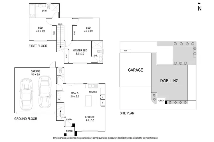 Floorplan of Homely townhouse listing, 3/137 Porter Road, Heidelberg Heights VIC 3081