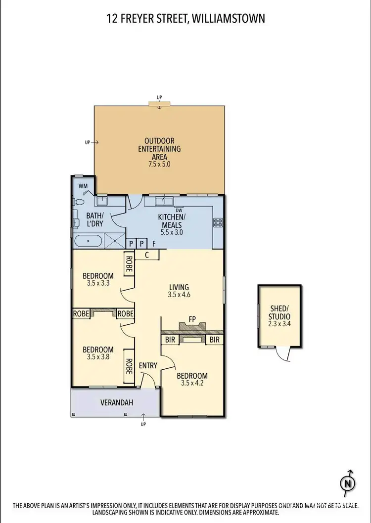 Floorplan of Homely house listing, 12 Freyer Street, Williamstown VIC 3016