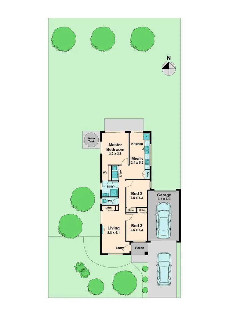 Floorplan of Homely house listing, 14 Viewhill Road, Kilmore VIC 3764
