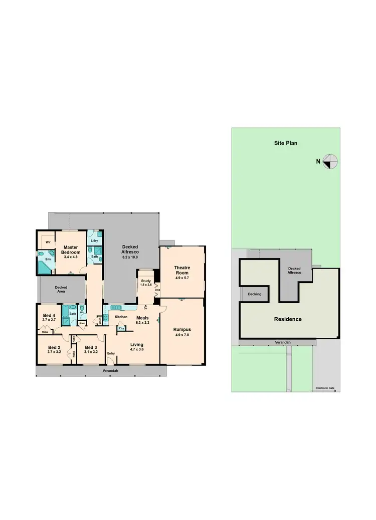 Floorplan of Homely house listing, 50 Powlett Street, Kilmore VIC 3764