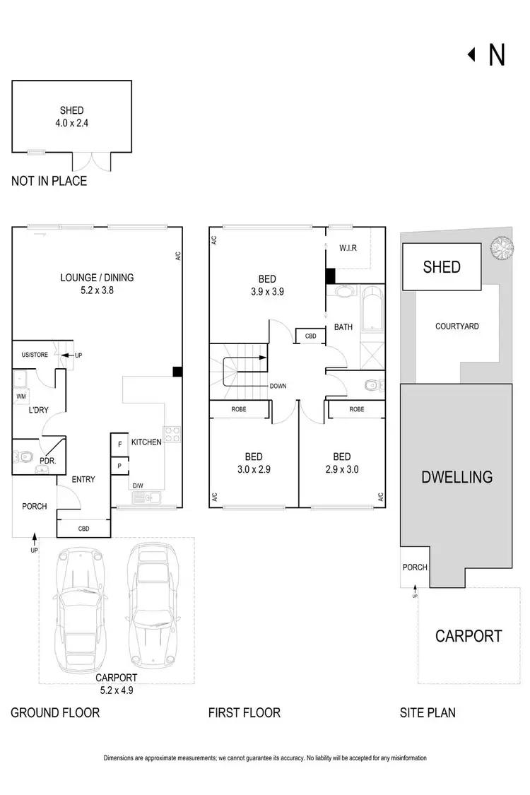 Floorplan of Homely townhouse listing, 6/43-45 Mcdowall Street, Mitcham VIC 3132
