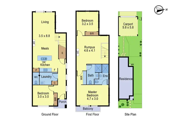 Floorplan of Homely townhouse listing, 6 Courthouse Walk, Doreen VIC 3754