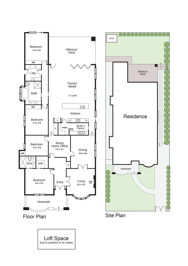 Floorplan of Homely house listing, 13 Reserve Avenue, Carnegie VIC 3163
