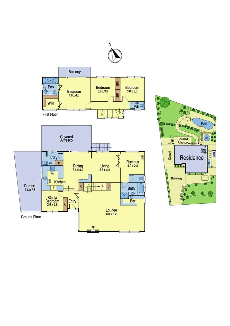 Floorplan of Homely house listing, 23 Glenwood Drive, Greensborough VIC 3088