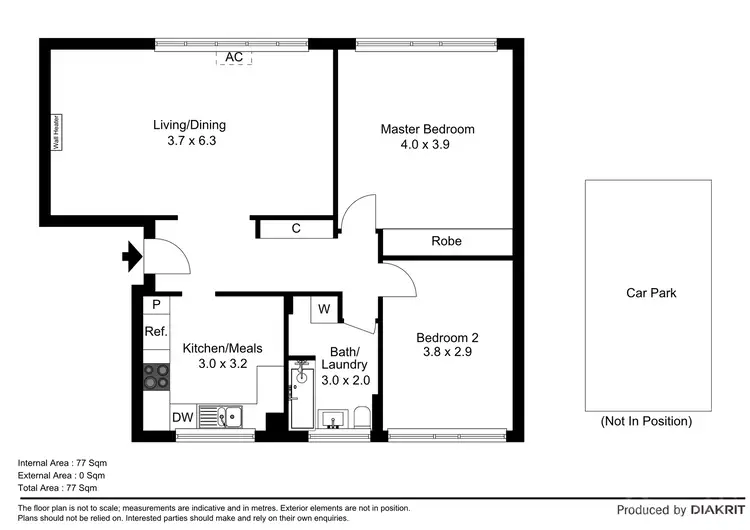 Floorplan of Homely apartment listing, 9/66 Alma Road, St Kilda VIC 3182