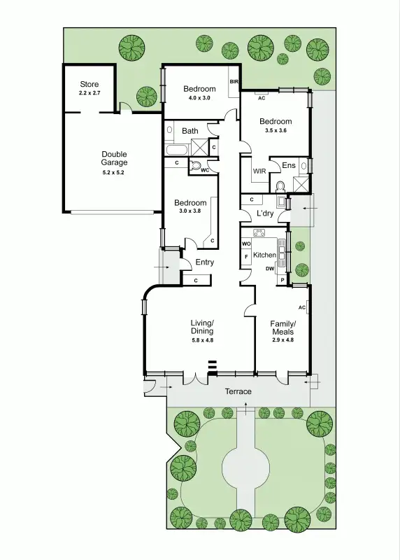 Floorplan of Homely unit listing, 2/22 Newlyn Street, Caulfield VIC 3162