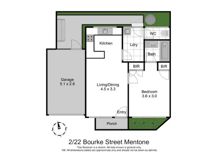 Floorplan of Homely flat listing, 2/22 Bourke Street, Mentone VIC 3194