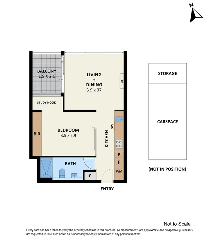 Floorplan of Homely apartment listing, 503/22 Chatham Street, Prahran VIC 3181