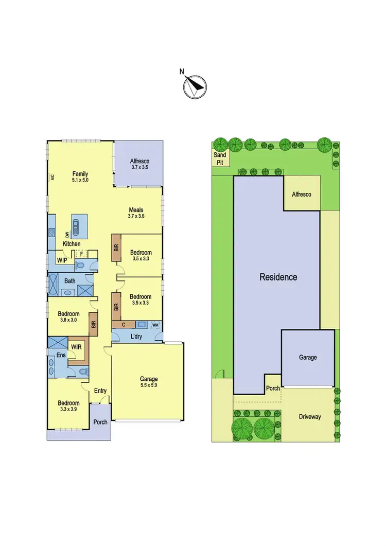Floorplan of Homely house listing, 8 Beltons Way, Doreen VIC 3754