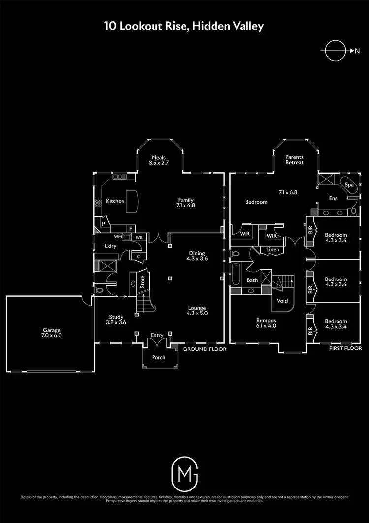 Floorplan of Homely house listing, 10 Lookout Rise, Hidden Valley VIC 3756
