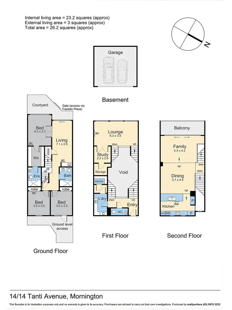 Floorplan of Homely house listing, 14/14 Tanti Avenue, Mornington VIC 3931