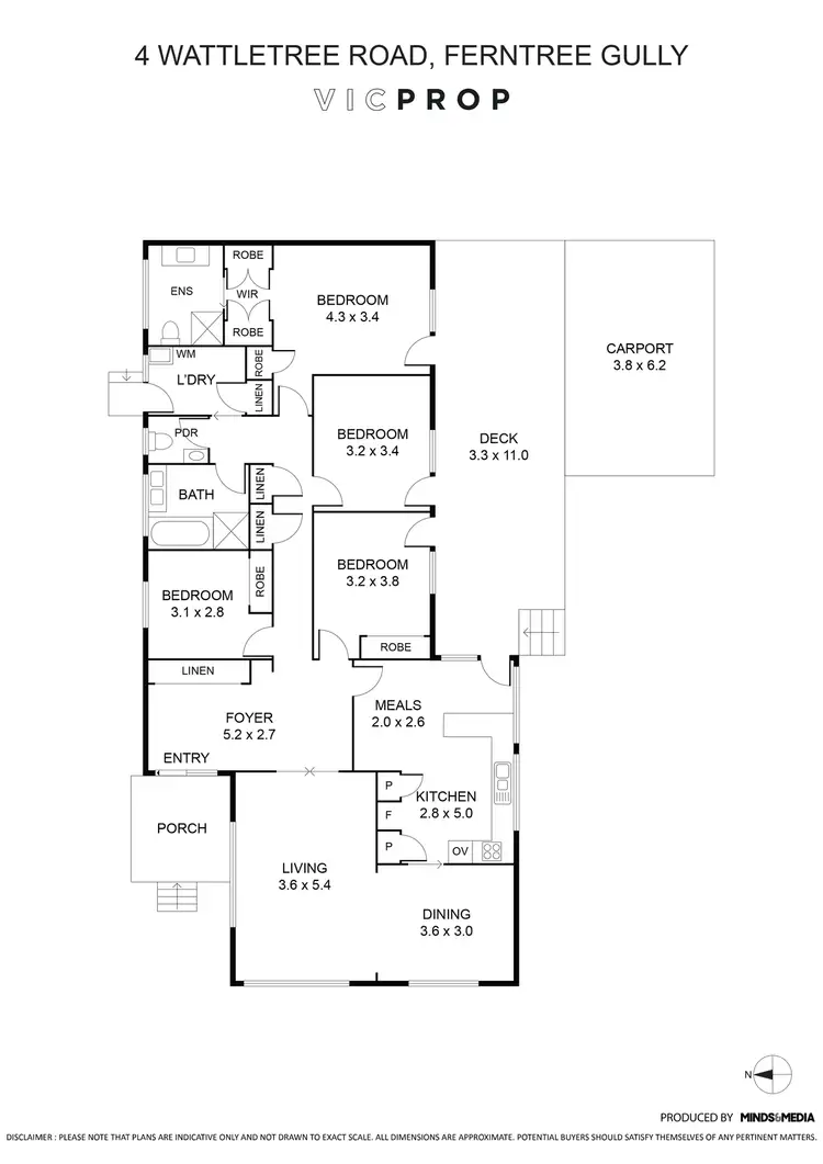 Floorplan of Homely house listing, 4 Wattletree Road, Ferntree Gully VIC 3156