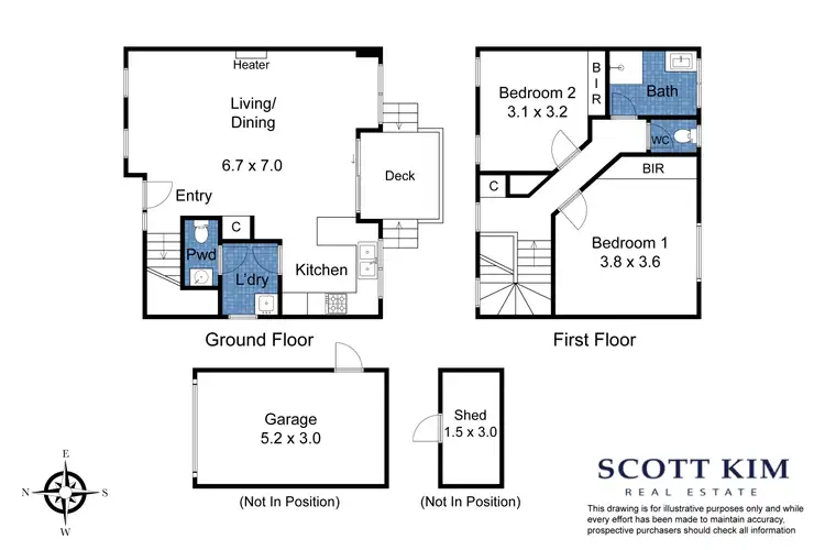 Floorplan of Homely townhouse listing, 5/7 Gubbah Court, Ashwood VIC 3147