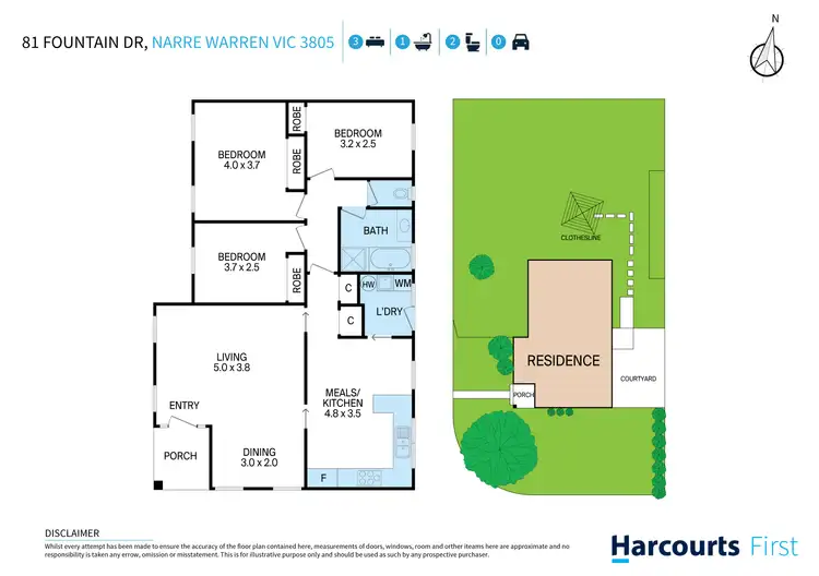 Floorplan of Homely house listing, 81 Fountain Drive, Narre Warren VIC 3805