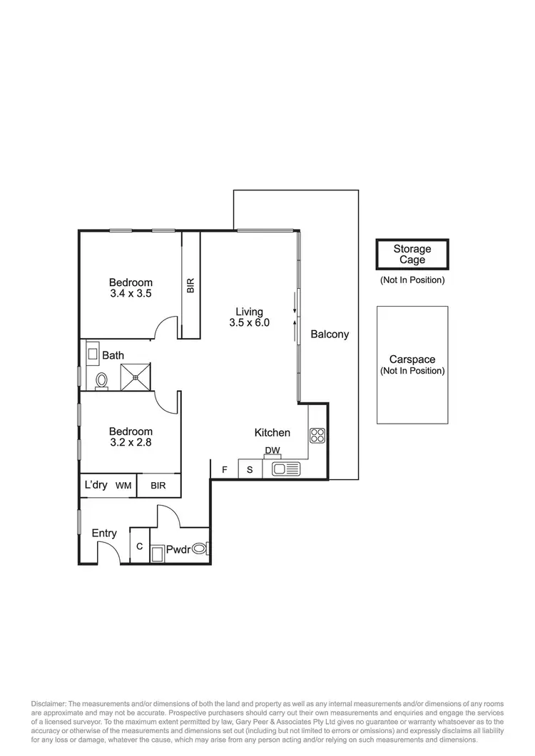Floorplan of Homely apartment listing, 203/464 Hawthorn Road, Caulfield South VIC 3162